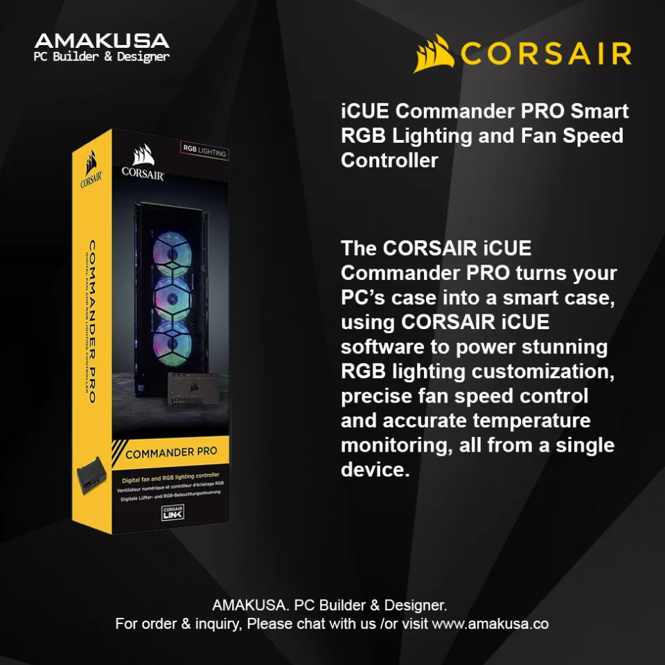 CORSAIR iCUE Commander PRO Smart RGB Lighting and Fan Speed