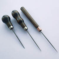 ไม้ Handle Awls หนัง Punch Hole Craft Repair รองเท้าเย็บเครื่องมือเคล็ดลับ Awl DIY Hand Stitch Craft เจาะ Tool