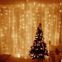 Hot LED Curtain String ไฟคริสต์มาส Fairy ไฟ Garland สำหรับปีใหม่ Home Patio Party งานแต่งงานหน้าแรกตกแต่งกลางแจ้ง