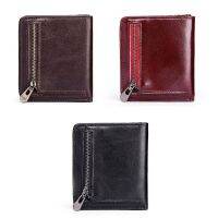 Leather Men Wallet Short Male Coin Purse Credit Card Holder Bifold Slim Wallets