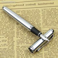 ✴☊ Luxury Brand Jinhao X750 Silver Stainless Steel Fountain Pen Medium 18KGP Nib School Office Name Ink Pens Gift Stationery