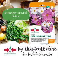 GGEW เมล็ดพันธุ์ ดาวกระจาย ซุปเปอร์สตาร์มิกซ์ 30เมล็ด ตราศรแดง