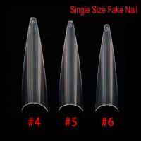 600pcs Fake Nails Complement Single size 4 5 6 Stiletto French False Nail Tips