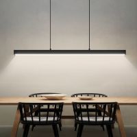 Minimalist Led chandelier restaurant Pendant Lights Nordic Dining table light creative bar counter long strip decoration lamps