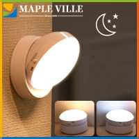 Motion Sensor Light LED Wireless Night Lights โคมไฟติดผนัง USB ชาร์จสำหรับทางเดินตกแต่งห้องนอน Home Lighting