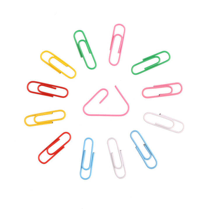 1Box/100Pcs（50mm） Color Paper Clip Office and School supply useW037