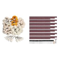 50Pcs 1 Inch Polishing Buffing Wheel Set &amp; 531 Pcs Grinding Machine Sockets Drum Cores Self-Tightening Drill Bits