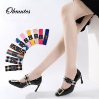 【HOT】△❁ 1Pair(2PCS) Shoes Accessories Leopard Lazy Elastic Stretch Shoelace Heel Shoe Straps for Holding Loose