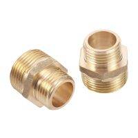 Brass 1/2 to 3/4 Male Thread Connector Home improvement External Thread Reducer Connetion Joint Plumbing Pipe Hoses Adapter