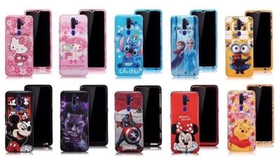 Case TPU Samsung A10 A20 A30 A50 J2prime J7prime เคสประกบหน้าหลัง ลายการ์ตูนพร้อมฟิล์ม. มีให้เลือก9ลายค่ะ ซับซุง A10 A20 A30 A50 J2prime J7prime