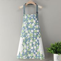 Breathable canvas apron female cooking oil wear work uniform household corset more men