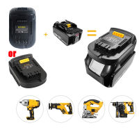 Mt20Dl อะแดปเตอร์ Makita 18โวลต์ Bl1830 Bl1860 Bl1815 Li-ion DeWalt 18โวลต์20โวลต์ Dcb200 Li-ion แบตเตอรี่โคมไฟติดผนัง