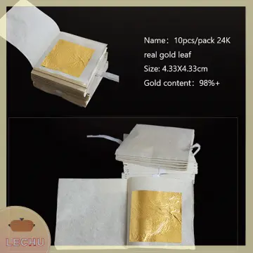 24K Edible Gold Transfer Sheets