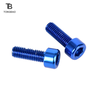 TONGBAO01 2pcs BIKE Water bottle CAGE bolts M5 * 15mm อลูมิเนียมอัลลอย HEX Tapping สกรู