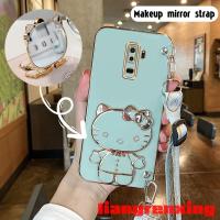 เคส S9ซัมซุงพลัสเคส S9ซัมซุงเคสนิ่มเคลือบด้วยซิลิโคนป้องกันการกระแทกฝาครอบกันชนป้องกันเรียบสายดีไซน์ใหม่แนวทแยงคอสายคล้องแขวน DDWDKT01