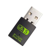 ตัวแปลงบลูทูธ Wifi 2 In 1 USB ตัวรับสัญญาณ2.4แบนด์คู่600Mbps/5Ghz เครือข่ายไร้สายภายนอกดองเกิล Wifi มินิสำหรับแล็ปท็อปพีซี