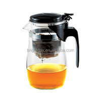 flower tea pot glass teapot with infuser