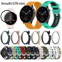 สำหรับ Amazfit GTR Mini เคส A2174กระจกเทมเปอร์สายปกป้องหน้าจอ2023สายรัดสายรัดนาฬิกาข้อมืออัจฉริยะใหม่