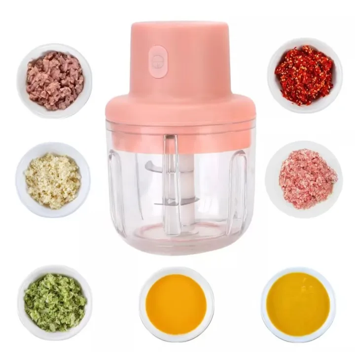 Wireless Mini Electric Garlic Puree Food Chopper Kitchen Tools ...