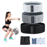 3Pcs Yoga Fitness Workout Hip Squat Training Elastic Circle Resistance Bands Set Exercise Bands