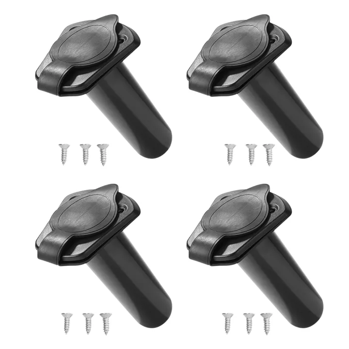 Plastic Mount Kayak Fishing Rod Holder Insert Socket Bracket Water