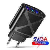 [ร้อน T] ที่ชาร์จค่าโทรศัพท์เร็ว5V 3A QC 3.0 USB C โทรศัพท์มือถืออะแดปเตอร์ติดผนังสำหรับ iPhone 13 12 Xiaomi ที่ชาร์จ PD แบบเร็ว Samsung