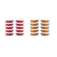 10Pcs 4LED Side Marker Lights Front Rear Interior Clearance Tail Light Warning Turn Indicators Wheel Rock Lamp