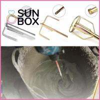 SUN BOX ที่มีคุณภาพสูง เครื่องมืออัดฉีดก่อสร้าง อุปกรณ์เสริมเครื่องมือปูน ผสมสีโคลน ไม้พายผสม ก้านกลมกลม สำหรับสว่านไฟฟ้า เครื่องผสมสีปูนปลาสเตอร์