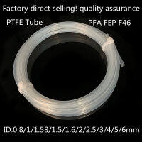 ท่อ PTFE ID 0.8 1 1.5 1.6 2 2.5 3 4 5 6 มม. F46 PFA FEP ท่อฉนวนท่อแข็งทนต่อการกัดกร่อนอุณหภูมิ 600V-harjea4397887