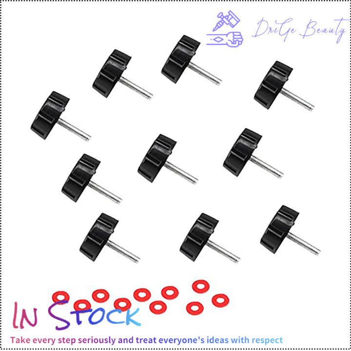 คลังสินค้าพร้อม-10pcs-สกรู-nuts-caps-สำหรับตกปลา-reel-knob-power-handle-grip-พร้อมปะเก็น-universal-handle-nut-อะไหล่