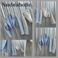 Nudeaholic ?? Mini blazer Blazer ผ้าทวิตรุ่นใหม่สีละมุนใส่บ่อยได้เลย