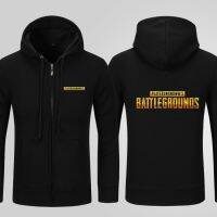 COD lianshai ผู้เล่นเกมส์ Unknown Battleg Rounds Pubg ผู้ชนะวินเนอร์ไก่ Dinner Hoodies Zip Up Black Hooded