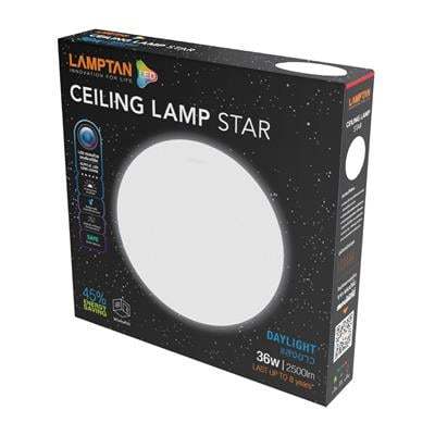 buy-now-โคมไฟเพดานอะคริลิก-led-36-วัตต์-daylight-lamptan-รุ่น-star-36w-dl-สีขาว-แท้100