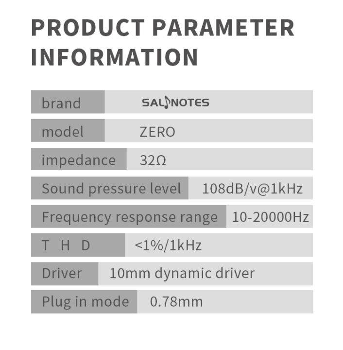 original-7hz-salnotes-zero-10มม-ไดนามิกไดร์เวอร์หูฟังชนิดใส่ในหู-hifi-audio-music-หูฟังชุดหูฟัง0-78มม-สายที่ถอดออกได้