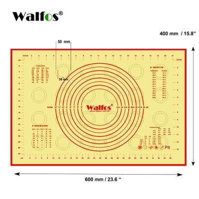 【▼Hot Sales▼】 congbiwu03033736 Walfos แผ่นซิลิโคนเตาอบมาการองเสื่อสำหรับนวดแป้งโดแผ่นรองทำขนมแผ่นรองอบแผ่นแผ่นรองอบคุ้กกี้ขนมอบไม่ติด