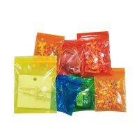 Blue Green Red Orange Yellow PE Ziplock Pouch Gift Cookie Bags Small Zip Lock Clear Plastic Packaging Bags food storage