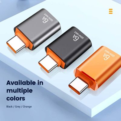 6A ชนิด C ตัวเมียเพื่อ USB อะแดปเตอร์ OTG ตัวผู้ USB 3.0-C แปลงสำหรับ Macbook Xiaomi Samsung อะแดปเตอร์ตัวเชื่อมต่อสายเคเบิล Realme Oneplus