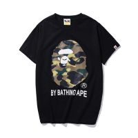 BAPE ฤดูร้อนชายและหญิงบวกขนาดลำลองแขนสั้นเสื้อยืด M-3XL