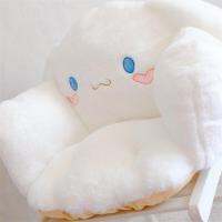 (ร้อน) ขนาดใหญ่ Sanrio เบาะตุ๊กตา Kawaii การ์ตูน Cinnamoroll Kuromi Kirby ฤดูหนาวตุ๊กตาอบอุ่นม้านั่งที่นั่งเบาะสาวของขวัญคริสต์มาส