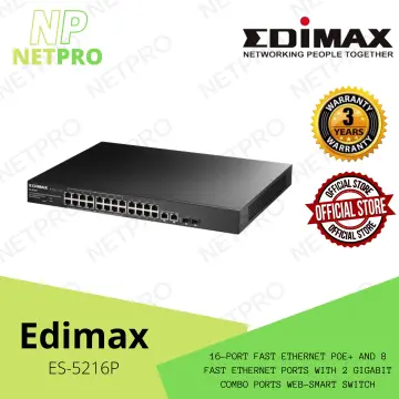 EDIMAX - Switches - Fast Ethernet - 8-Port Fast Ethernet Desktop Switch