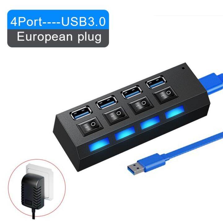 4-7พอร์ตตัวขยายหลายช่องตัวแยกแบบซ็อกเก็ตมินิฮับ-usb-สายขยายฮับต่อพ่วง3-0สำหรับพีซีตั้งโต๊ะอะแดปเตอร์แล็ปท็อป