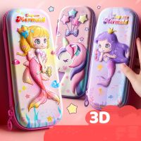 [KUT Department Store] กรณีดินสอ3D ยูนิคอร์นเกาหลีเครื่องเขียนอุปกรณ์การเรียน E Stuche P Apeleria Estojo E Scolar Trousse Scolaire Kawaii บิ๊ก Pencilcase