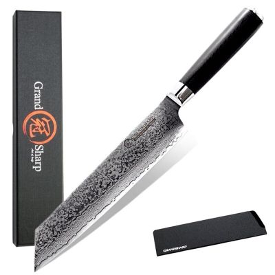 Damascus Chef Knife 8.2 Inch VG10 Japanese Steel Kitchen Knife Japanese Damascus Knives Pro Chef Cooking Tool Gift 🔥พร้อมส่ง🔥ส่งจากร้าน Malcolm Store กรุงเทพฯ