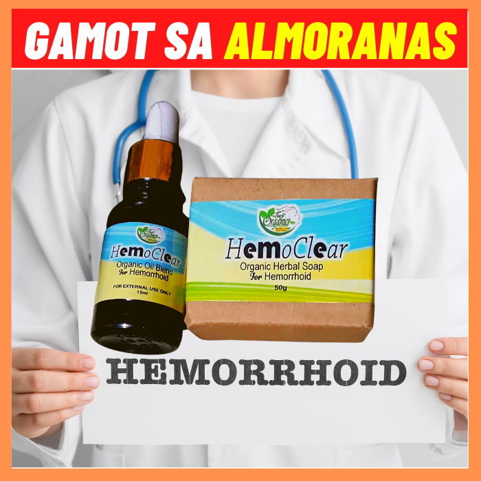 Authentic 100 Hemorrhoid treatment hemo clear duo hemoclear soap and oil gamot sa almoranas