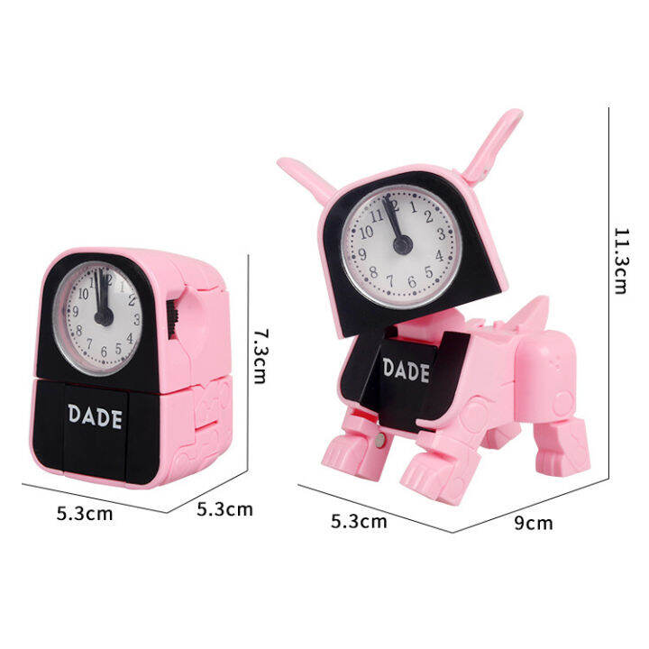 Electronic Alarm Clock Multifunctional Cute Dog Robot Electronic Alarm ...