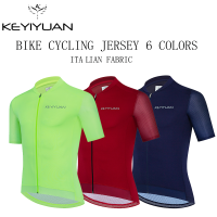 KEYIYUAN New Summer High Quality Breathable Male Short Sleeves Cycling Shirt Mountain Bike Clothing Maillot Cyclisme Homme