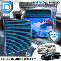 กรองแอร์ Honda ฮอนด้า Odyssey RB,RC 2003-2017 สูตรนาโน ผสม คาร์บอน (D Protect Filter Nano-Shield Series) By D Filter (ไส้กรองแอร์รถยนต์)