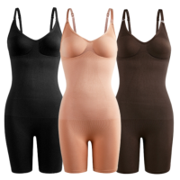 Shapewear เอวเทรนเนอร์ Body S Haper ผู้หญิงที่ไร้รอยต่อบอดี้สูทก้นยก S Trappy-กลับหน้าอกเสริมสร้างแก้ไขชุดชั้นในรัดตัว