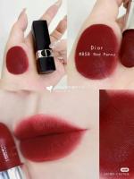 แท้ทั้งร้าน !! แบ่งขายลิปสติก ROUGE DIOR สี  858 RED PANSY ขนาด 0.5 กรัม พร้อมแปรงทาลิป