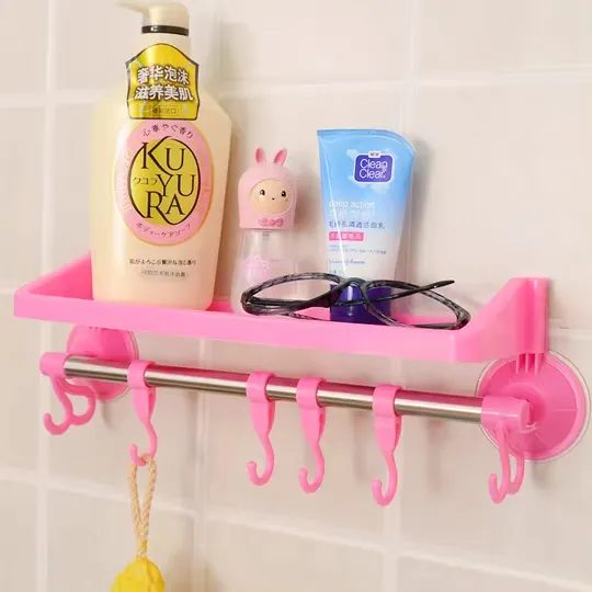 wall mounted shelf organizer kitchen bathroom organizer hanging rack